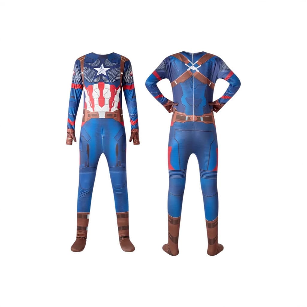 Roupas de Halloween capitão traje jogar macacão crianças adulto desempenho traje adereços Spiderman