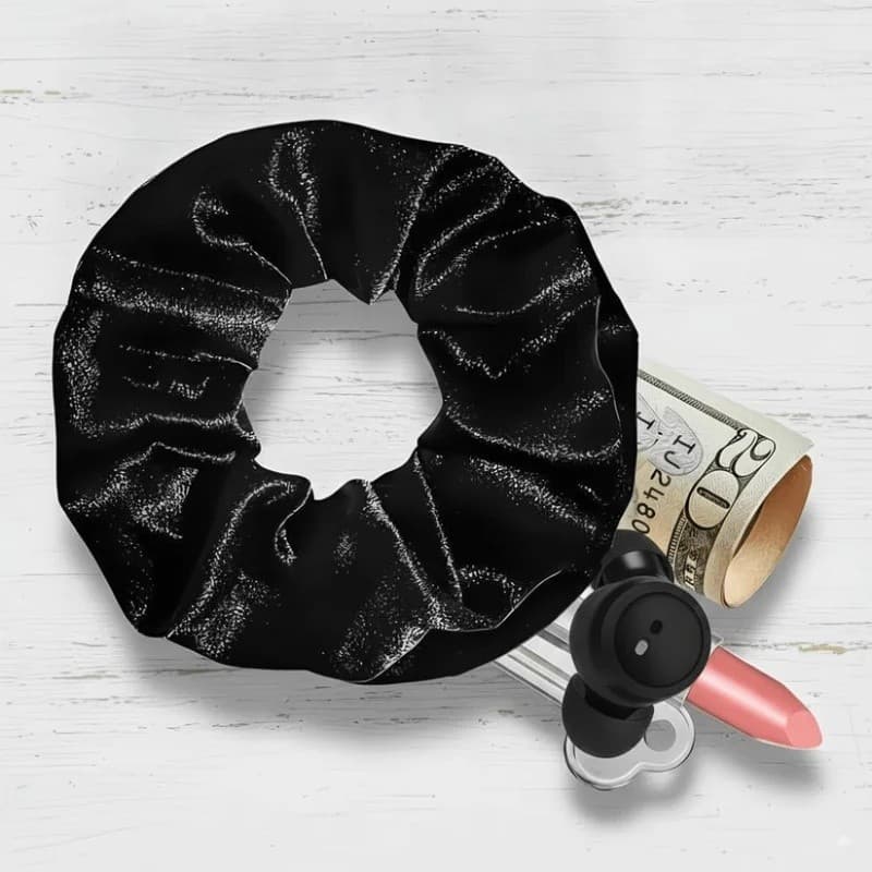 Elástico de Cabelo Básico com Fecho Oculto, Alta Elasticidade, com Estojo de Armazenamento com Zíper ​ ​ Elástico de Cab