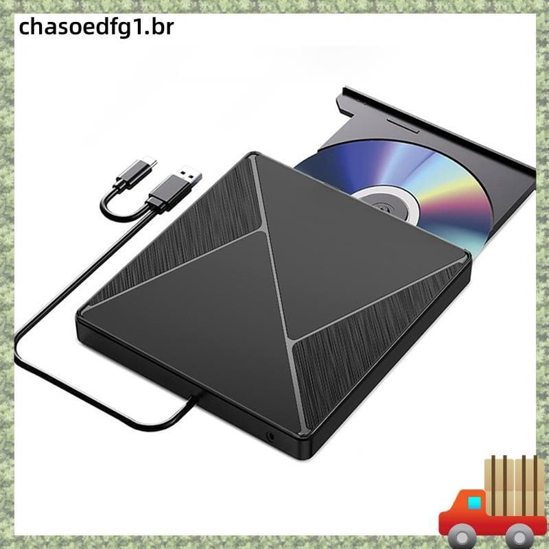 Unidade De DVD Externa USB3.0 CD-ROM Queimador Portátil Interface Dupla Tipo-C USB Para Computador