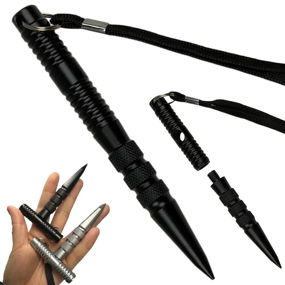 Caneta Tática Portátil Multifuncional Para Uso Ao Ar Livre