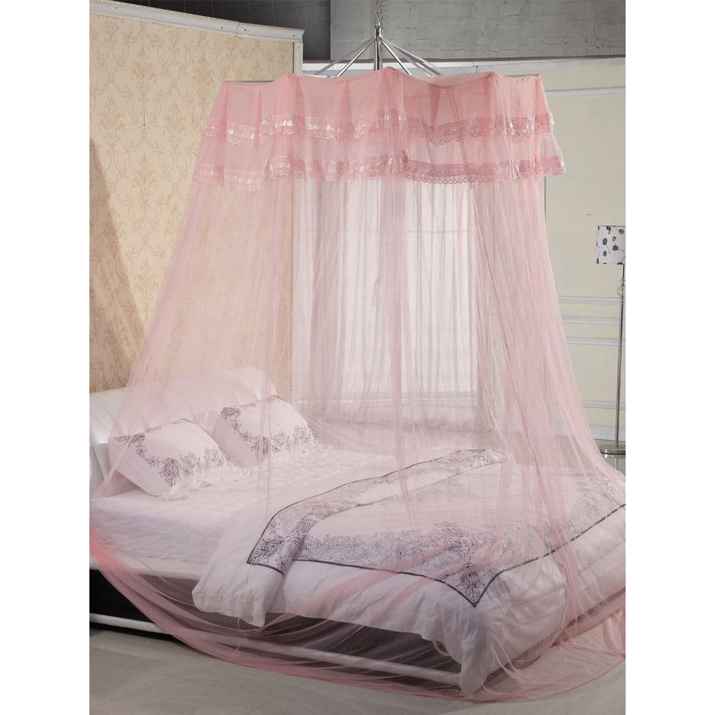 Rede mosquiteira de liga de alumínio, teto de cúpula, 1.5m, 1.8m, cama aumentada, palácio criptografado, instalação espe