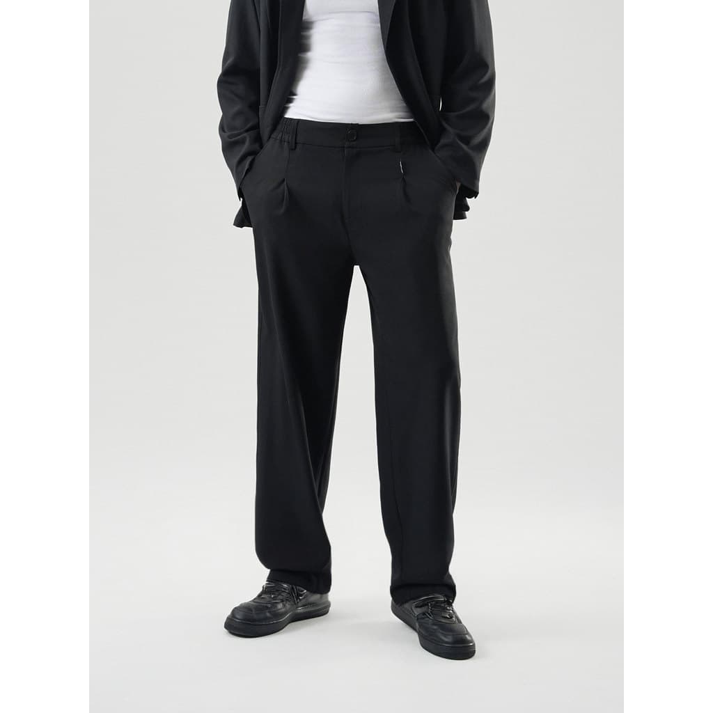 BD americano Drape terno calças masculinas calças casuais outono calças de perna larga soltas de perna reta