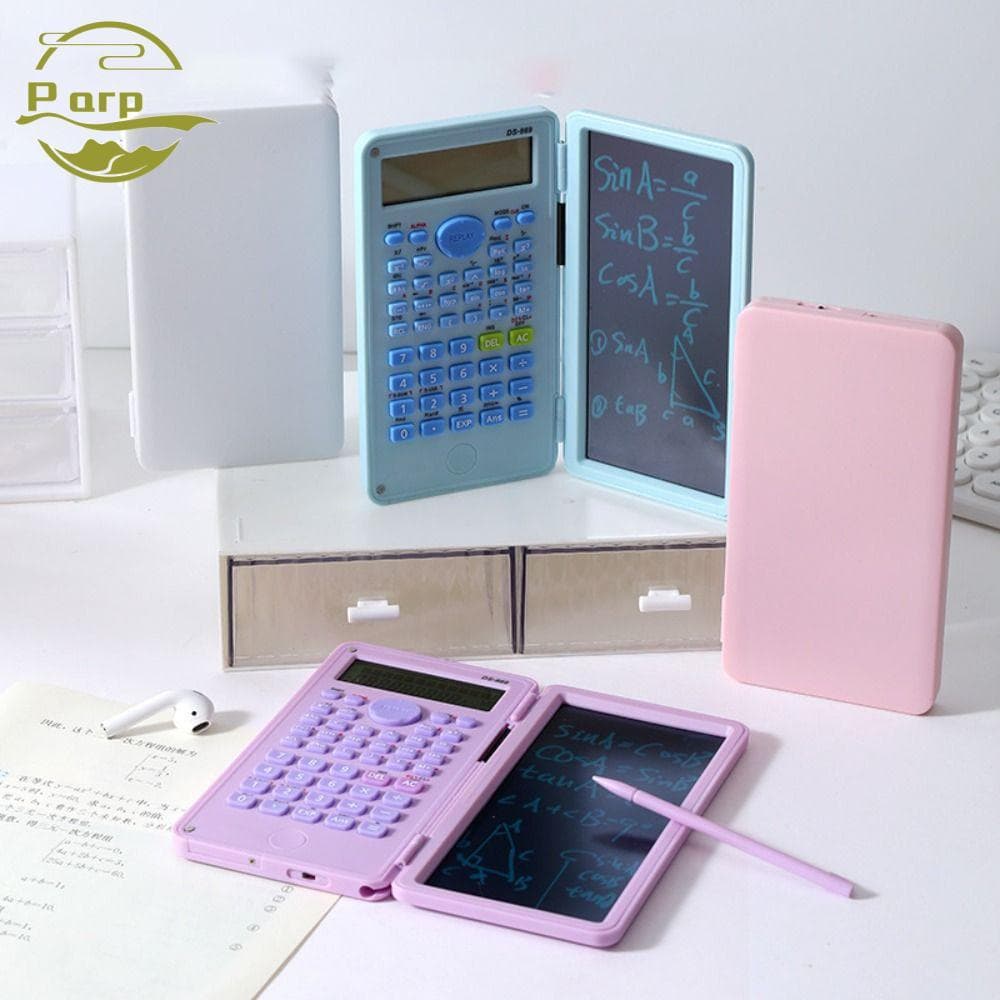 Calculadora Matemática PARPERTY1 , Científica 2 Em 1 De 12 Dígitos Com Bloco De Notas LCD , Placa De Escrita Portátil