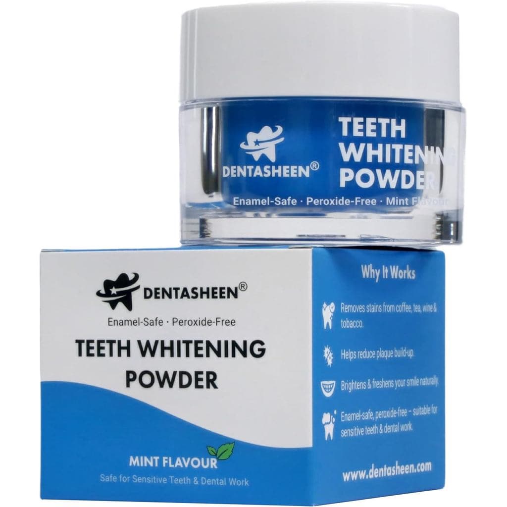 Pó Clareador de Dentes – Clareador de Dentes Aprovado por Dentistas – Seguro para o Esmalte, Sem Peróxido e Sem Sensibil