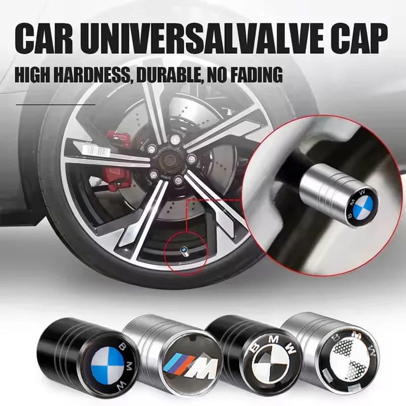 4 Pçs Liga Tampas Da Válvula Do Pneu De Carro Roda Haste Ar Para BMW M Power F25 F45 F10 F30 E90 E92 E83 E60 E39 E46 E63