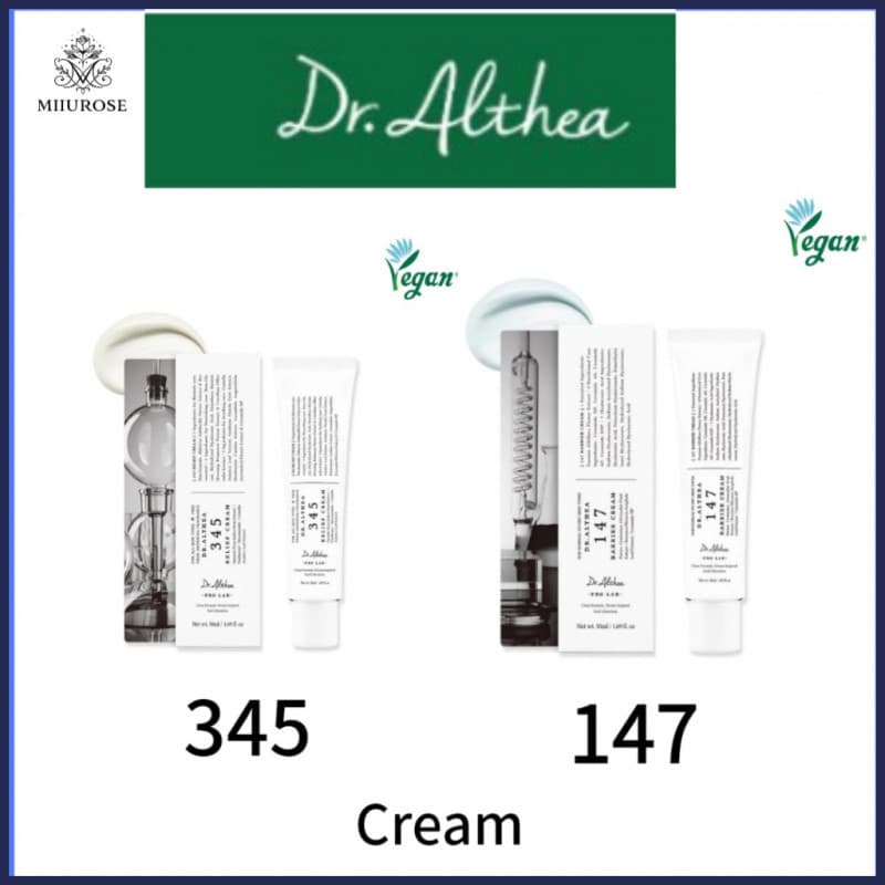 MIIUROSE Jadoo Pick DR ALTHEA 345 Creme Calmante 50ml 147 Creme Barreira 50ml Creme Facial Hidratante e Reparador, Alivi