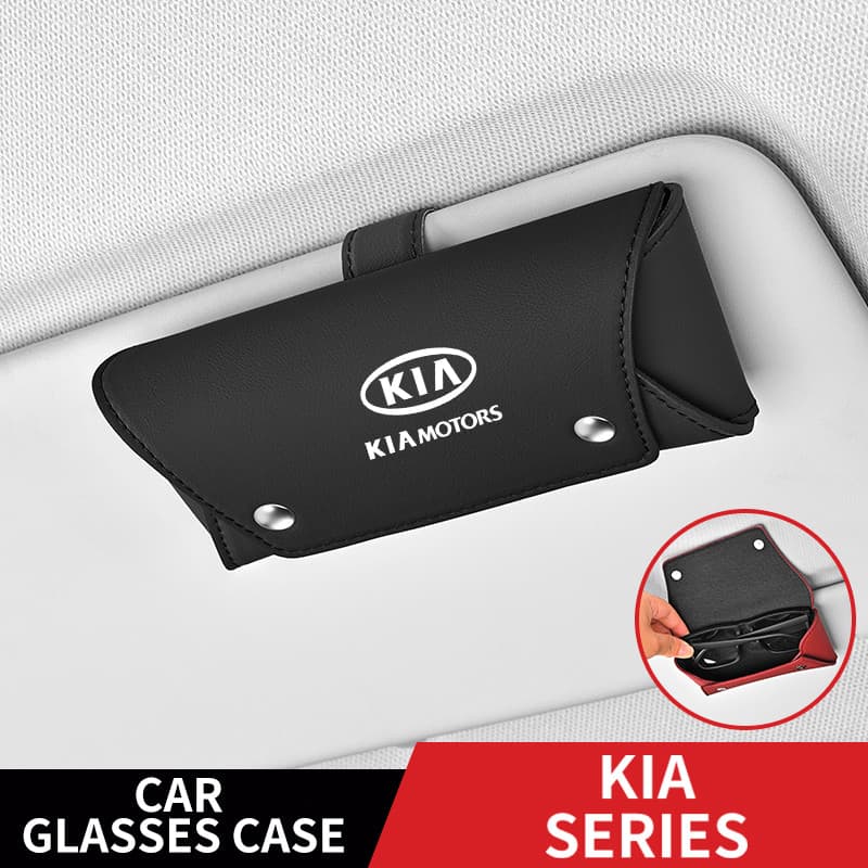 KIA Novo Estojo De Óculos De Carro K5 k3 K2 Sportage Picanto Rio Soren Viseira Solar Magnética Caixa De Armazenamento So