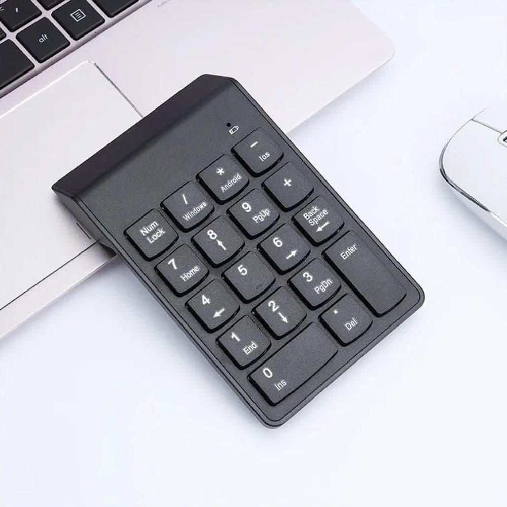Teclado Sem Fio , Mini Digital 2.4G De 18 Teclas , Numérico Bluetooth Calculadora