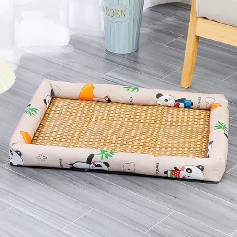 Cama De Resfriamento De Vime De Gelo Para Cães E Gatos , Tapete De Almofada Animais De Estimação Verão Tapetes De Dormir