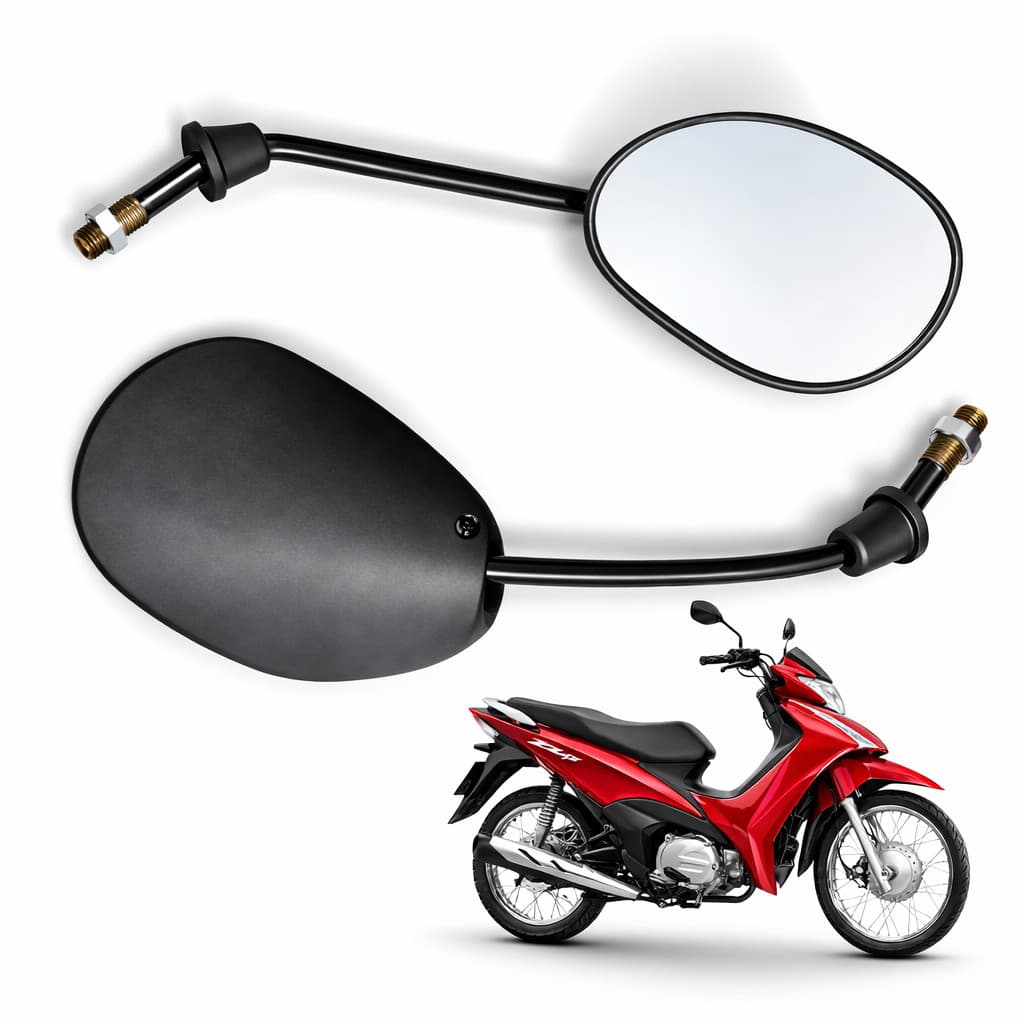 Espelho Retrovisor Moto Para Biz 125 No Modelo Original