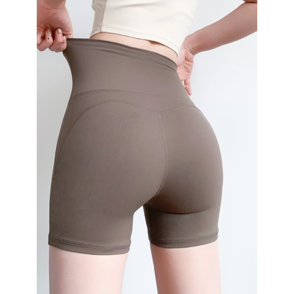 Roupa interior livre de desgaste Shorts de Yoga de três pontos feminino verão cintura alta Hip-Lifting correndo esportes