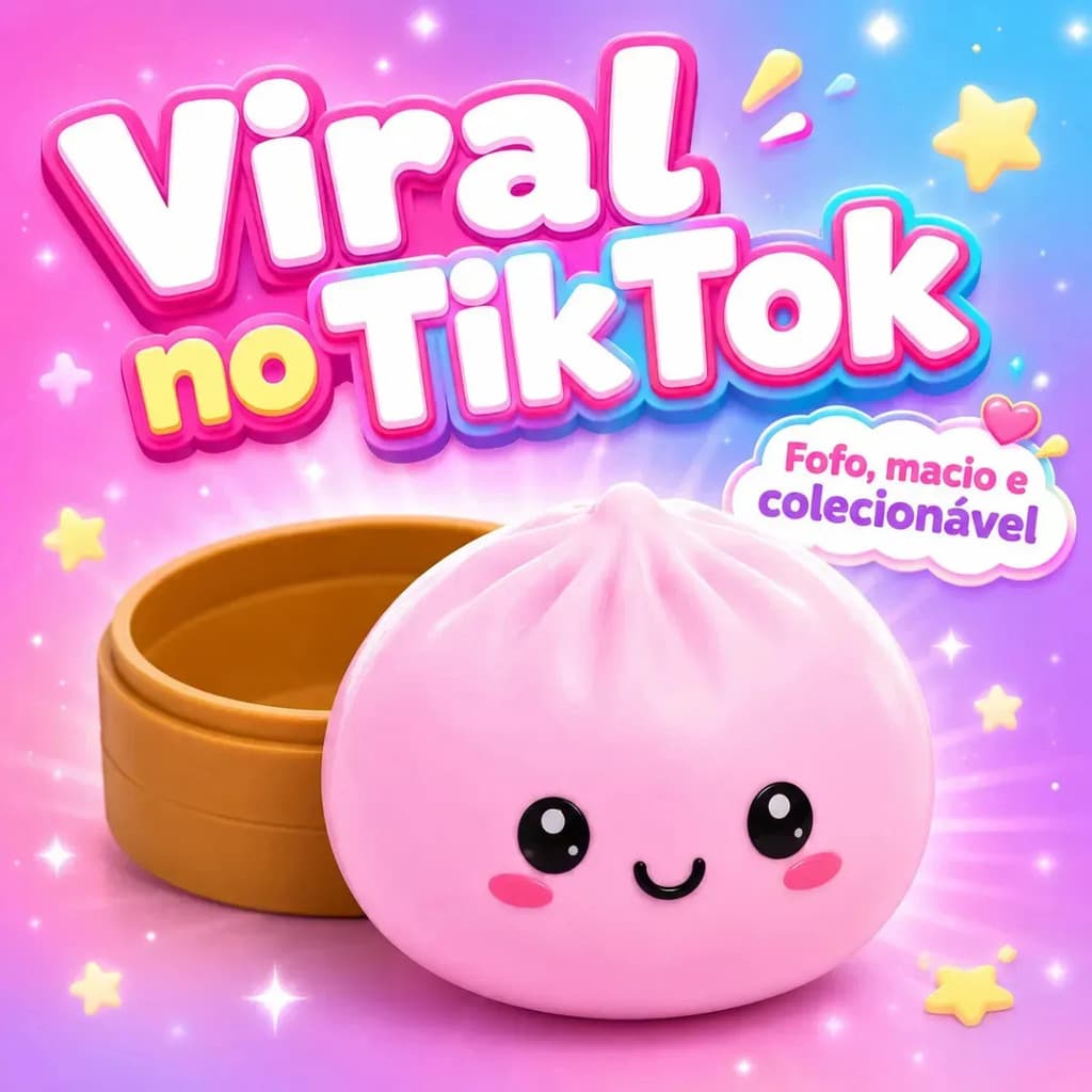 Squishy Dumpling Viral Surpresa Slow Rising Antiestresse Com Cestinha Sortido