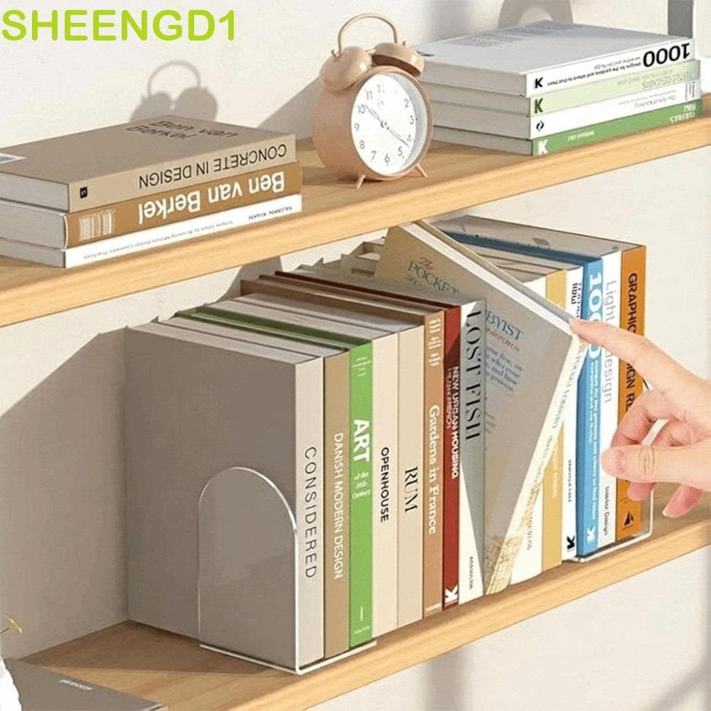 SHEENGD1 Suporte De Exibição De Livro Acrílico , Rack De Armazenamento De Livros Acrílicos De Mesa Durável Que Economiza