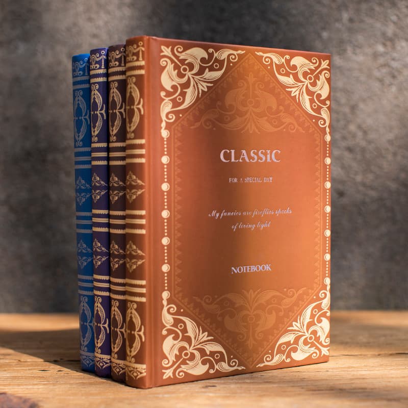 Caderno engrossado bloco de notas literário requintado simples Retro diário a5 único criativo europeu caderno