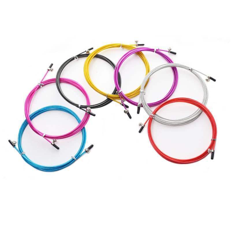 Corda de pular de corrida, corda sobressalente de fio de aço, corda de substituição de 2.5mm, resistente ao desgaste, nú