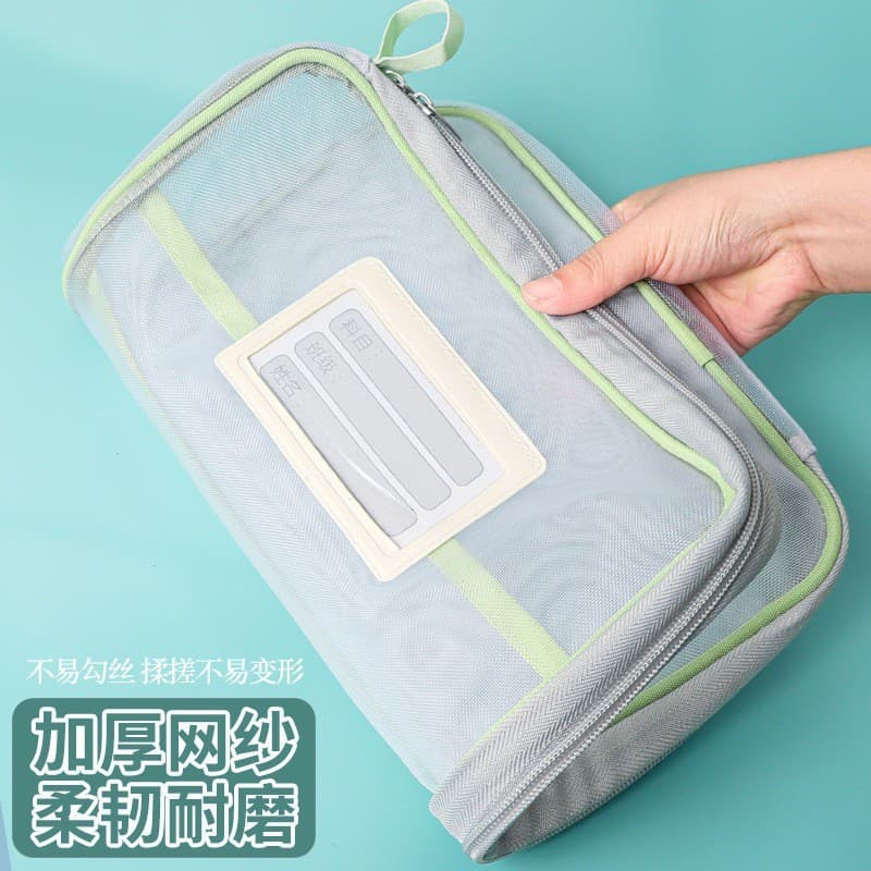 Bolsa de armazenamento em formato de L para classificação de assuntos, bolsa para documentos, livros, trabalhos escolare