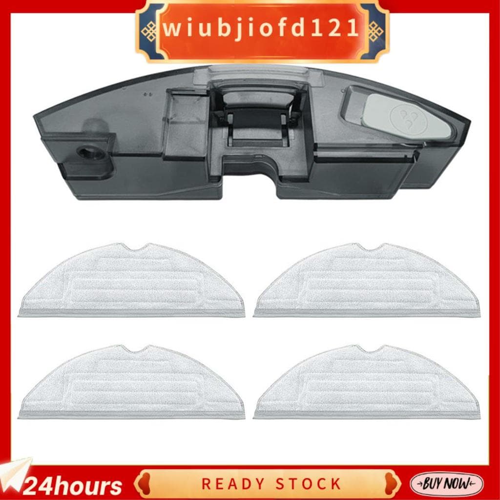 Tanque De Água De Substituição Com 4 Almofadas De Esfregão Compatíveis Peças De Aspirador De Pó Robô S7 MAXV Ultra/Pro