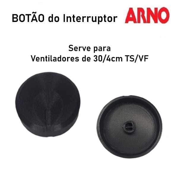 BOTÃO do Interruptor do ventilador ARNO SILENCE FORCE / ULTRA SILENCE FORCE - PRETO