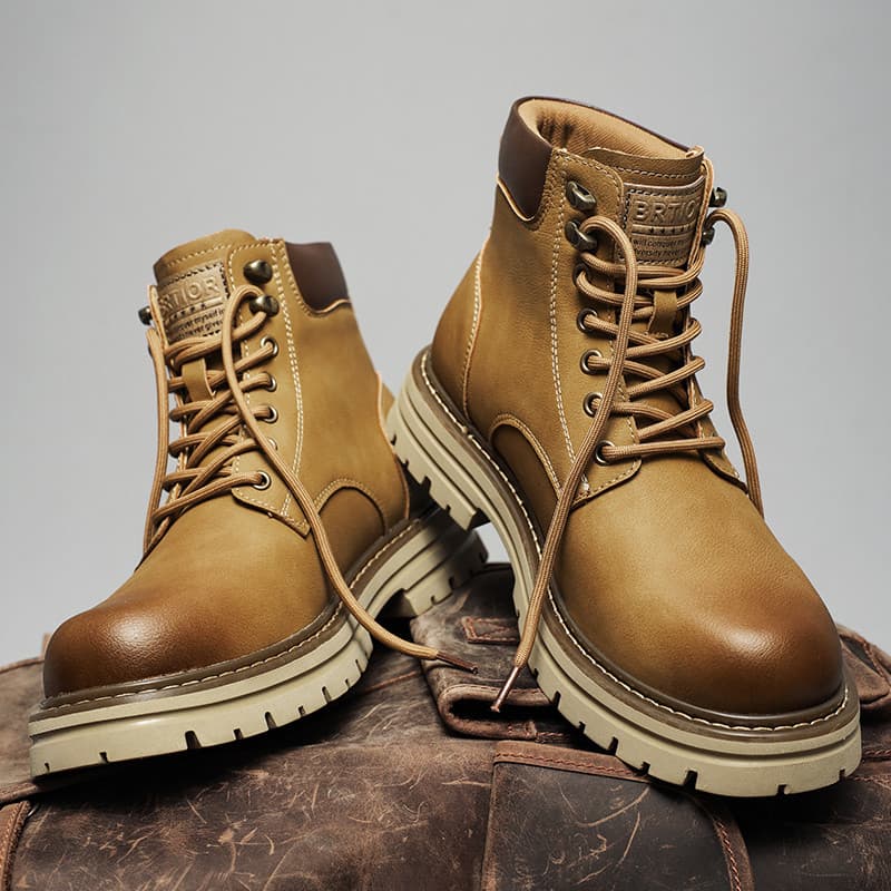 Martin botas masculinas 2025 outono novo estilo couro genuíno Retro de alta qualidade Casual botas curtas ao ar livre an