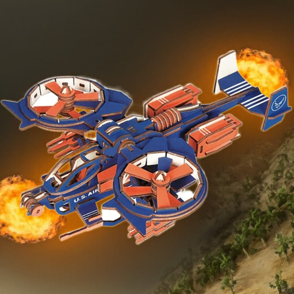 Sci-Fi Batman Chariot Venenoso Escorpião Robô Simulação 3d Montagem Tridimensional Modelo DIY Quebra-cabeça De Madeira C