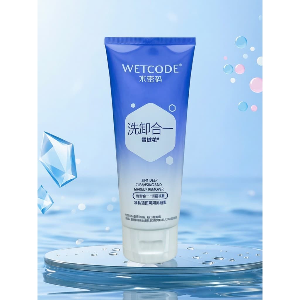 Código de água Edelweiss limpeza em um limpador facial limpeza de maquiagem dupla utilização limpador facial limpeza pro