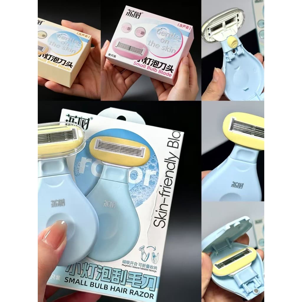 Lyshu navalha de lâmpada pequena, lâmina de precisão disponível para corpo inteiro, remoção rápida de pelos, portátil, d