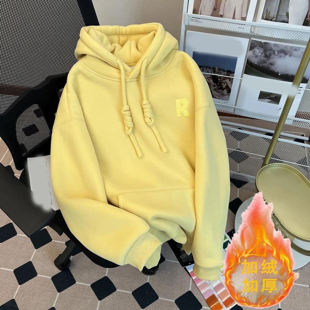 Dopamina simples impresso moletom com capuz feminino outono inverno 2024 novo estilo estudantes do ensino médio quente c