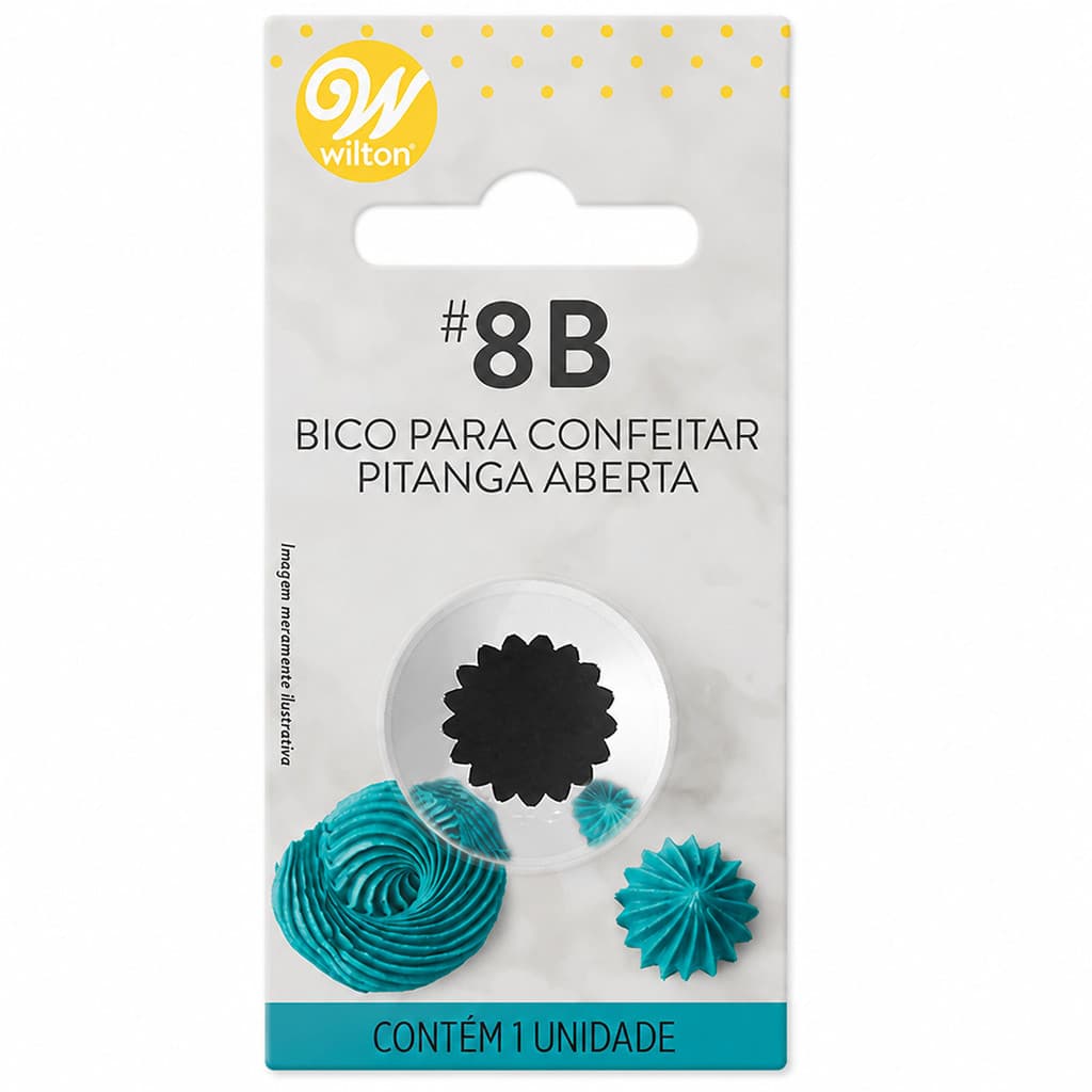 Bico para Confeitar - Tamanho G - Pitanga Aberta 8B - Wilton