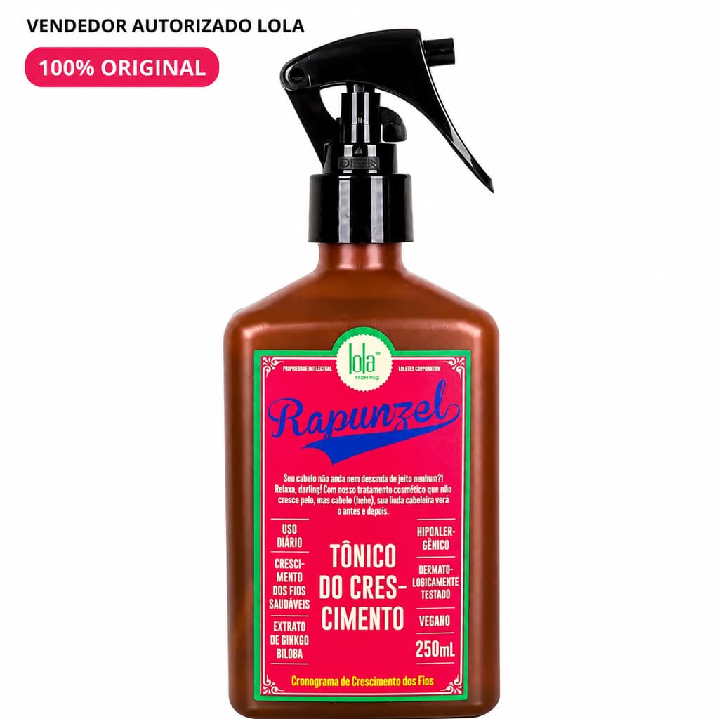 Tônico de Crescimento Rapunzel 250ml - Lola Cosmetics