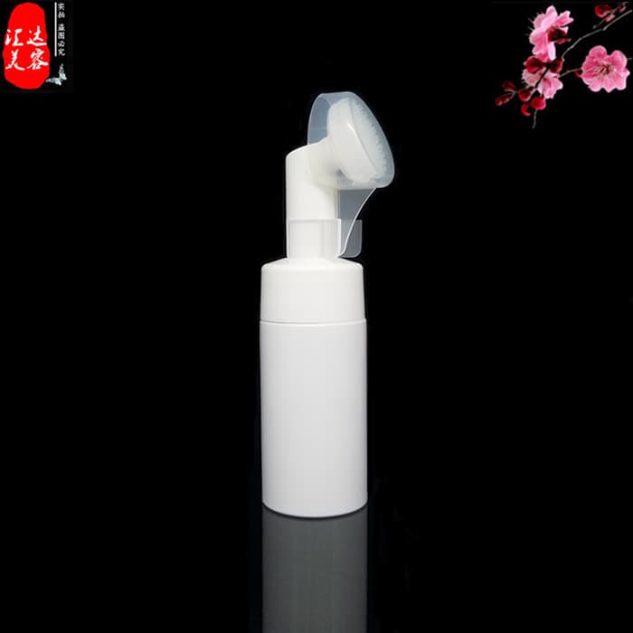 Escova de limpeza facial bomba de espuma limpador facial cabeça de massagem garrafa vazia limpador facial Sub-engarrafam