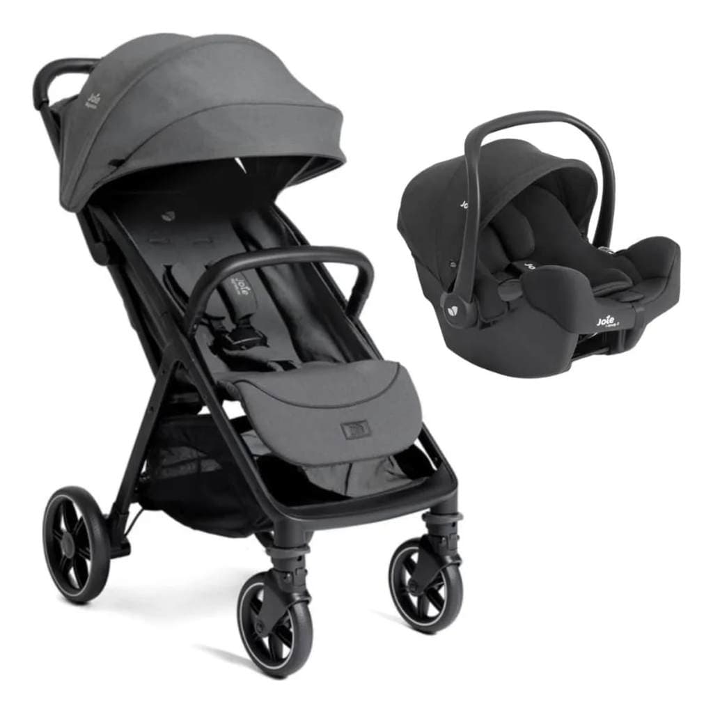 Carrinho de Bebê Parcel LX Ebony + Bebê Conforto I-Snug Raven – Joie DO