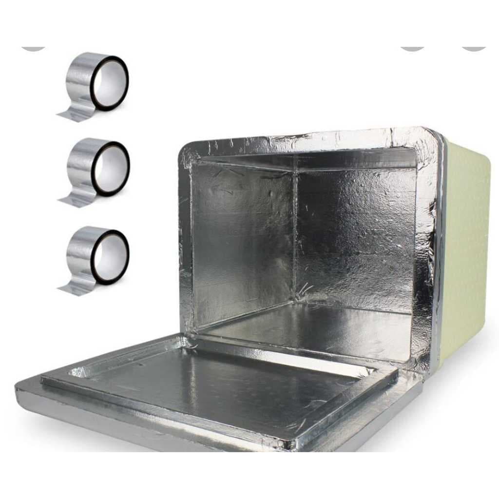 Kit 3 Unidades Fita Adesiva Aluminizada Ar Quente E Frio 48mm X 50m PREMIUM
