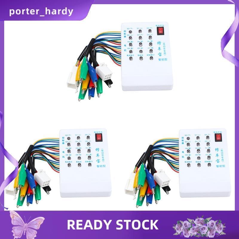 3X Testador De Controlador De Motor Sem Escova 24V/36V/48V/60V/72V Carro Elétrico E-Bike Scooter Hall Dispositivo De Tes
