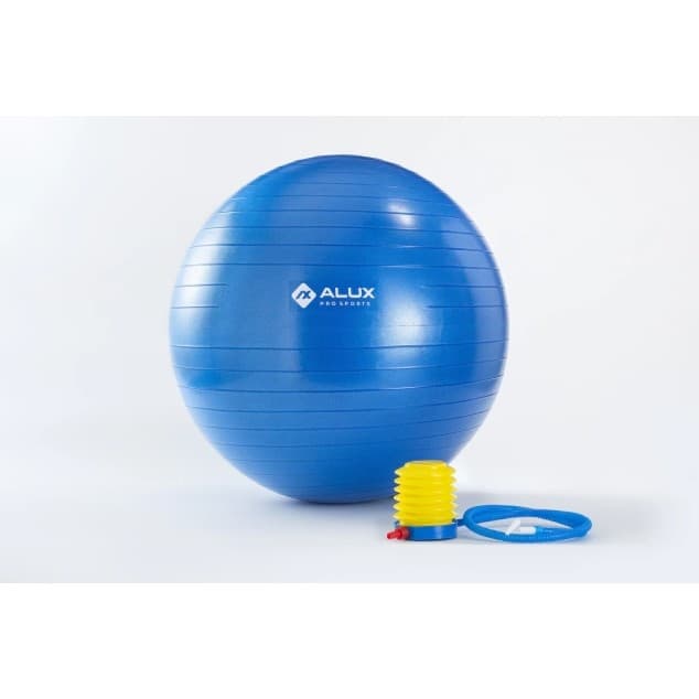 Bola de ginástica Premium 55cm Gym Ball com bomba de pé Alux