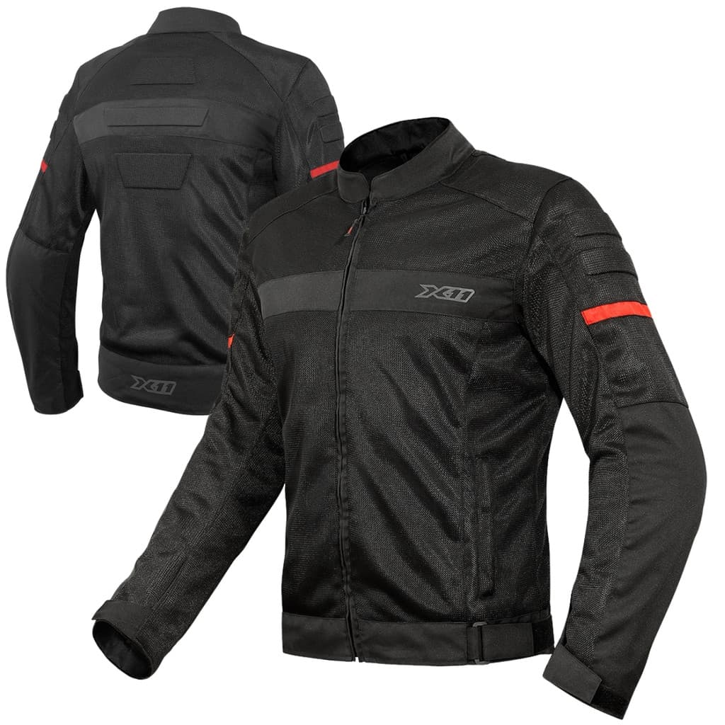 JAQUETA MOTOCICLISTA X11 SUPER AIR MASCULINA PRETA