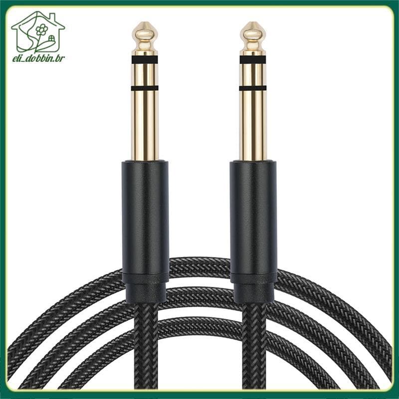 6.35mm Cabo De Guitarra Elétrica Instrumento Para Amplificador Misturador Estúdio Gravação