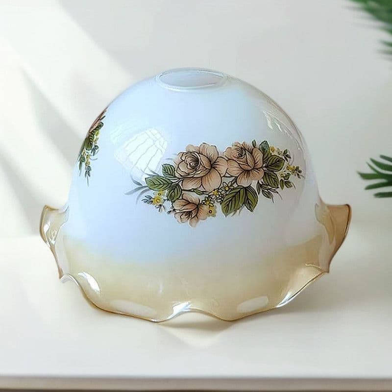 Abajur escudo substituição vidro fosco E27 parafuso quarto candeeiro de mesa estilo europeu Anti-reflexo DIY abajur lust