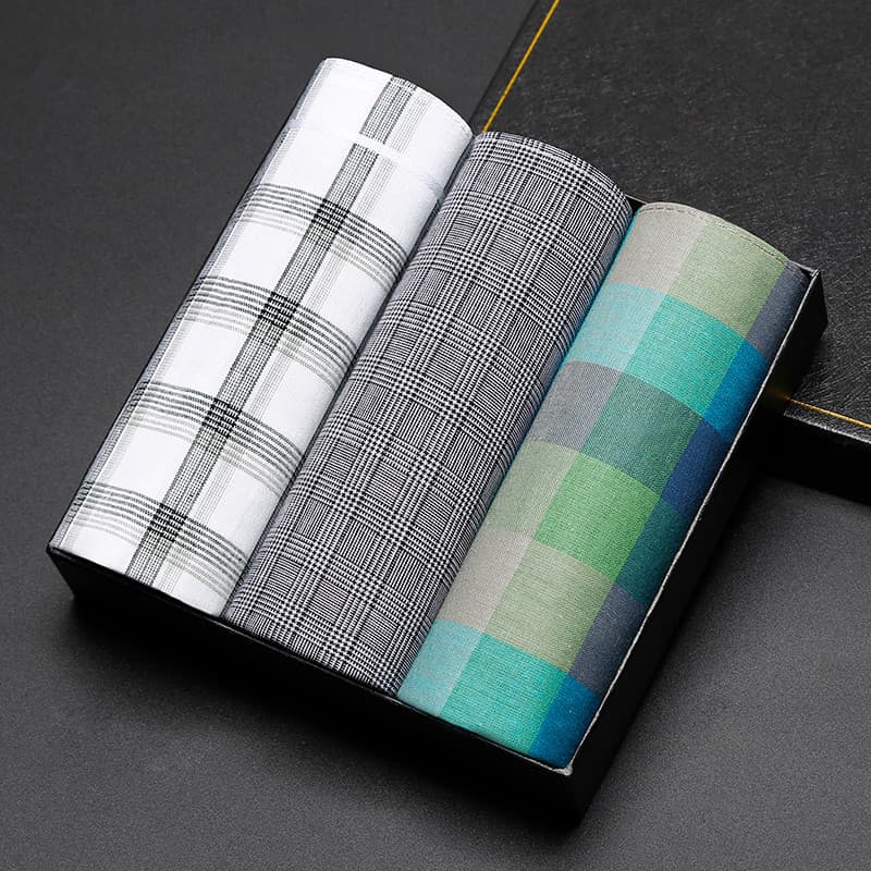 Lenço masculino absorvente de suor de algodão antigo, lenço nostálgico de algodão puro portátil pequeno lenço quadrado v
