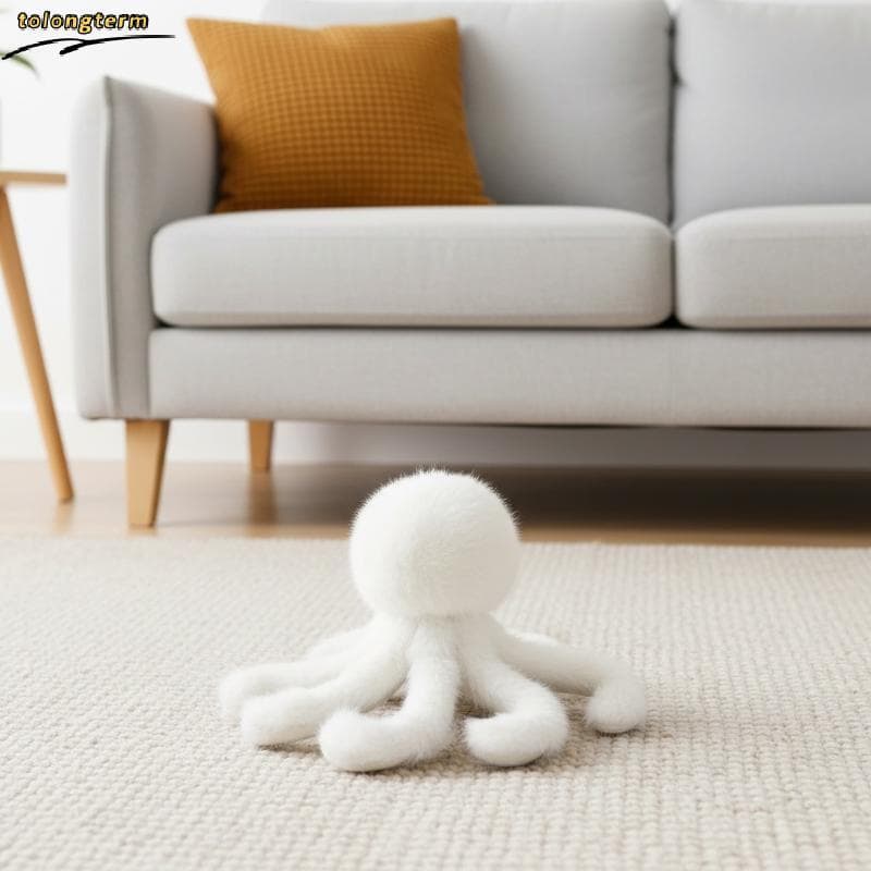 Brinquedo Interativo De Gato Polvo Da Pele De Coelho Para Enriquecimento E Experiências Divertidas