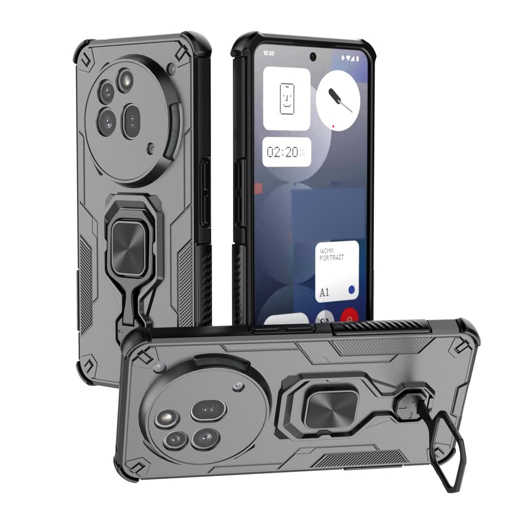 Adequado para nada telefone 3aPro capa de telefone carro magnético Airbag de quatro cantos suporte de anel resistente a