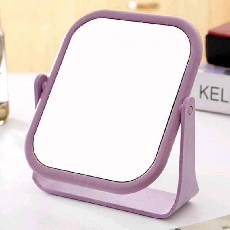 Espelho de maquiagem de mesa dupla face HD estilo europeu 3/5/10 vezes ampliação vestir dormitório estudantil desktop po