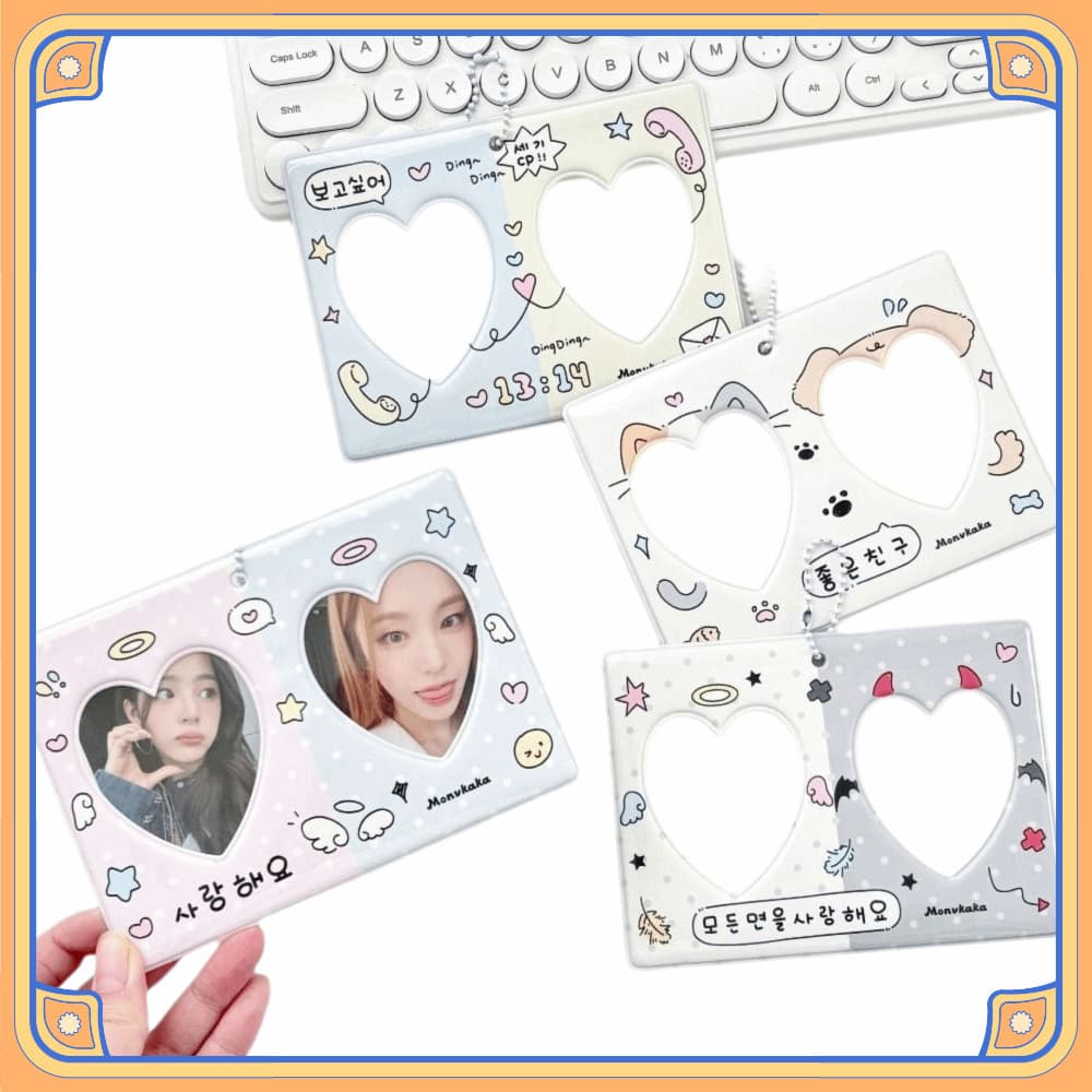 Suporte Perfumado Para Cartão Fotográfico Kpop , Porta-Retratos Ídolo De Grade Dupla CP De 3 Polegadas , De Exibição De
