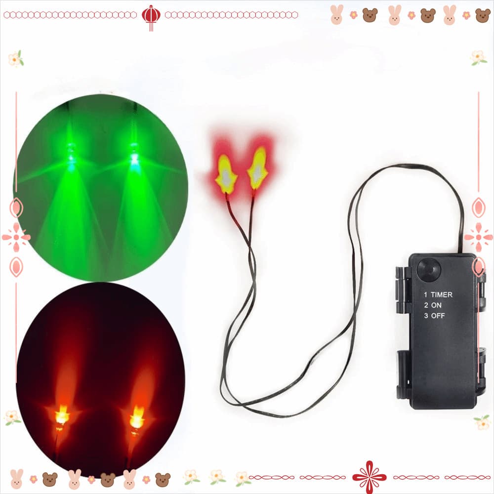 LED Olhos Brilhantes , Corda De Luz À Prova D'água Cronometrada , Tira De Decoração De Esqueleto Iluminado