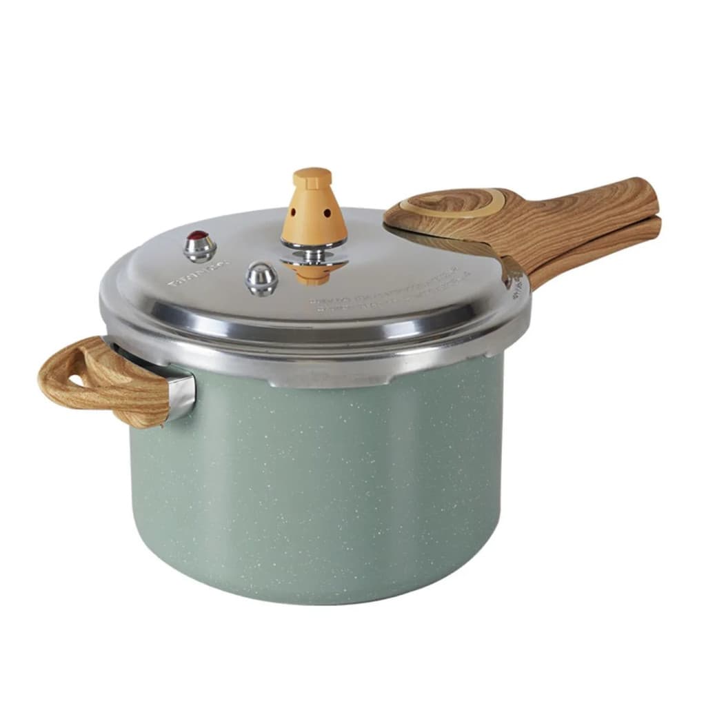 Panela de Pressão com Indução Ceramic Life Brinox 4,2 L Antiaderente Verde