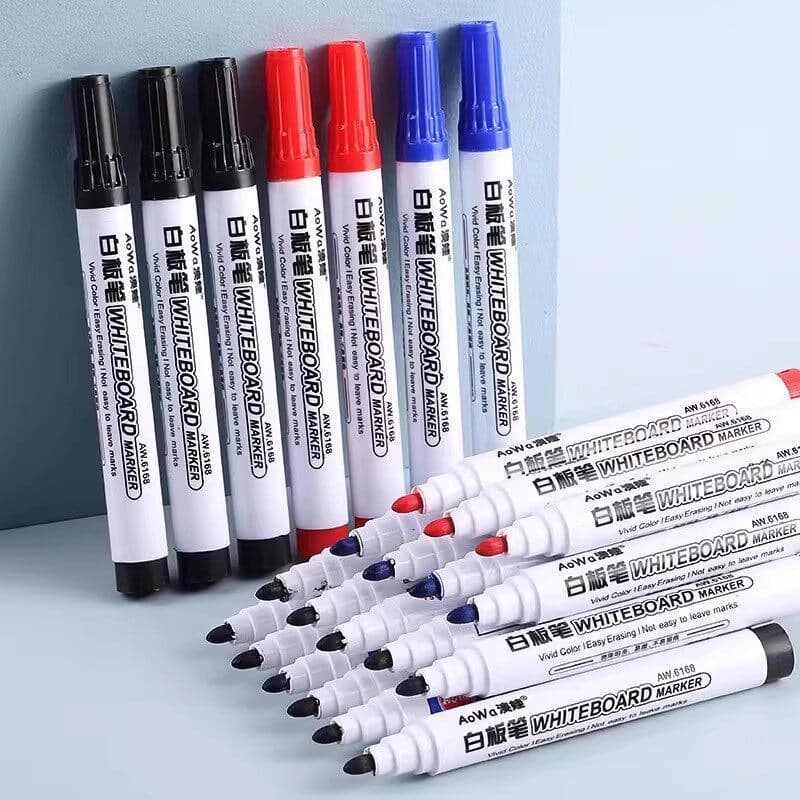 Caneta apagável para quadro branco, uso do professor, preto à base de água, crianças, cor não tóxica, vermelho, azul, qu