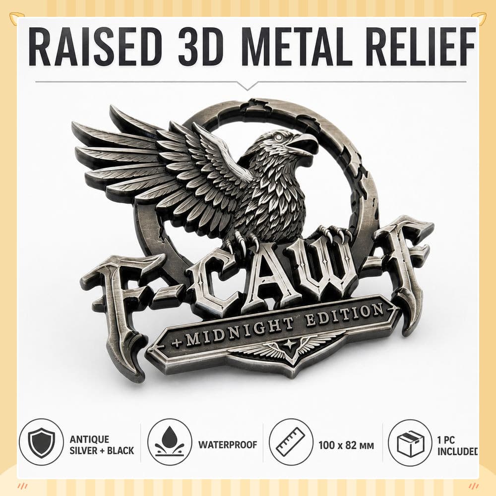 Emblema De Carro  , De Metal À Prova D'água Com Motivo De Águia , Autoadesivo