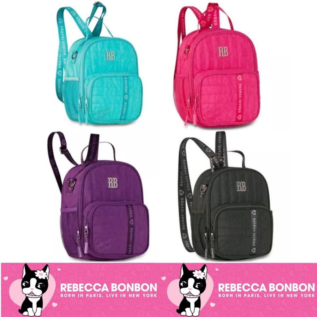Lancheira Térmica Rebecca Bonbon Original Nylon E Estampa Holográfica Clio Style