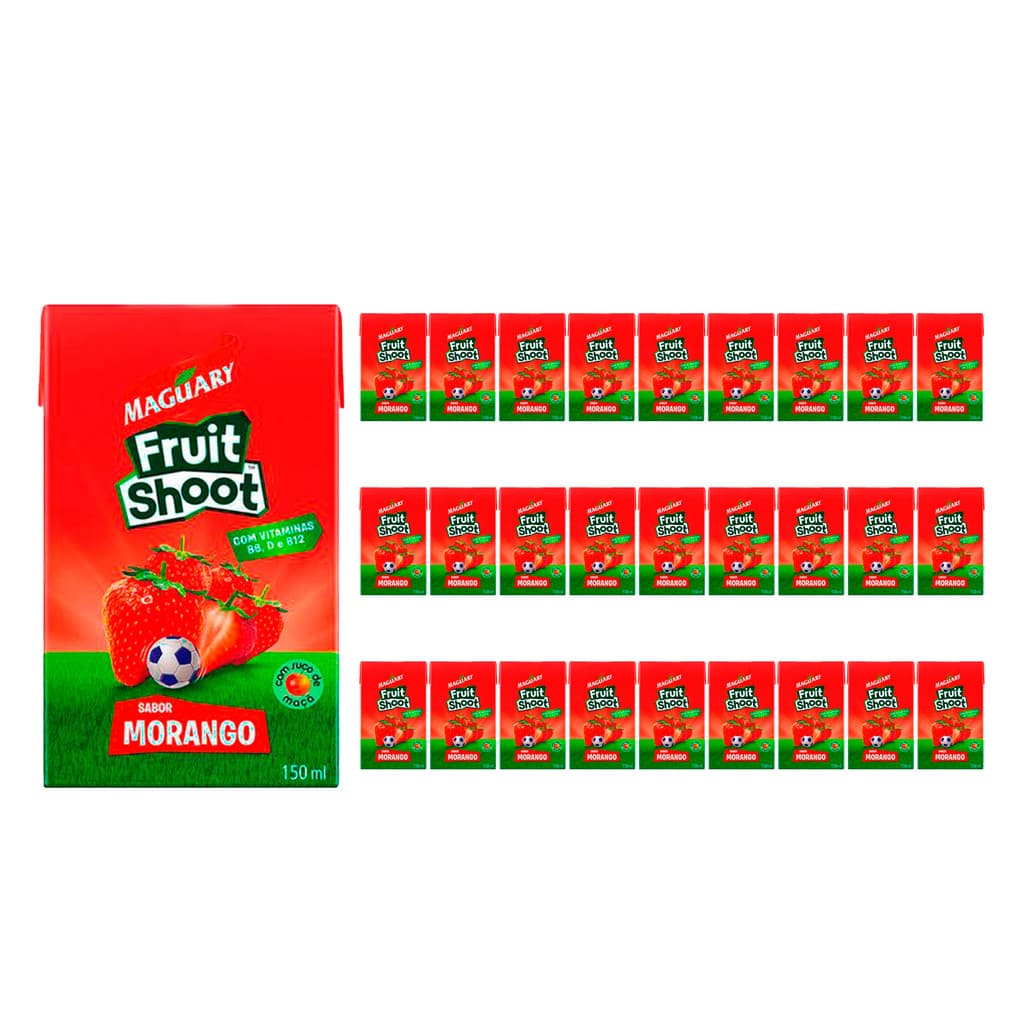 Suco de Morango Maguary Fruit Shoot 150ml 27 Unidades