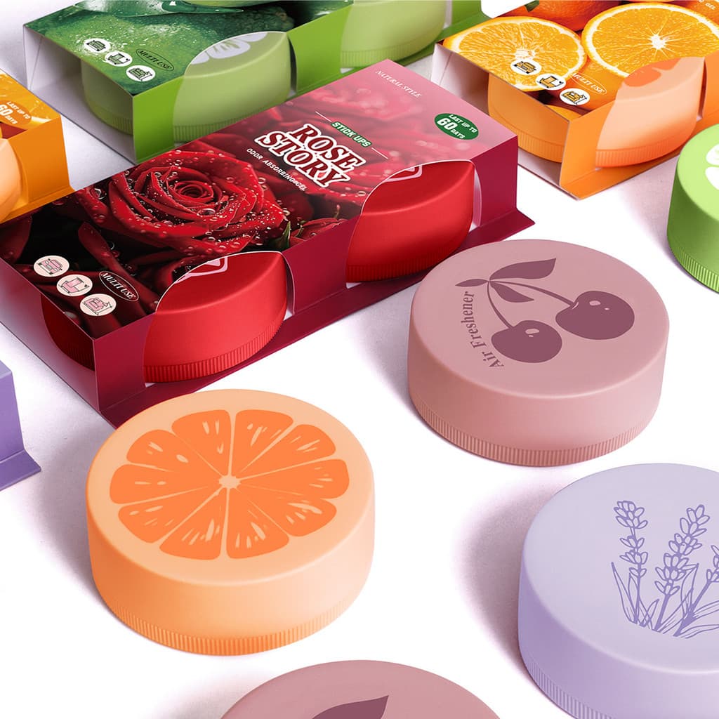 Flor fruta fragrância série carro sem álcool aromaterapia ornamentos toalete fragrância ambientador bálsamo de fragrânci