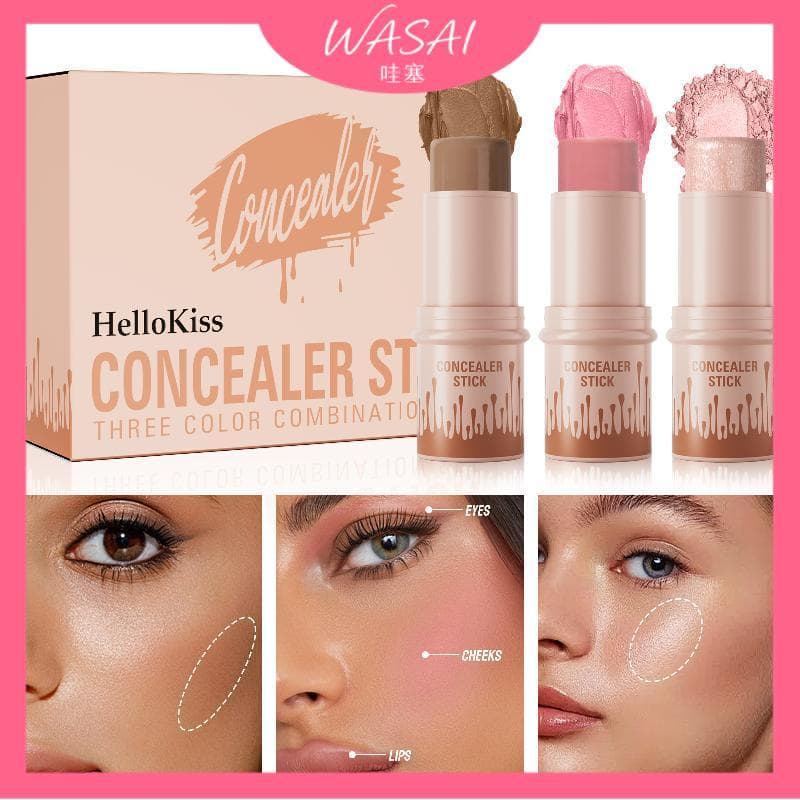 [Estoque Pronto] Conjunto De Bastão De Contorno Hellokiss